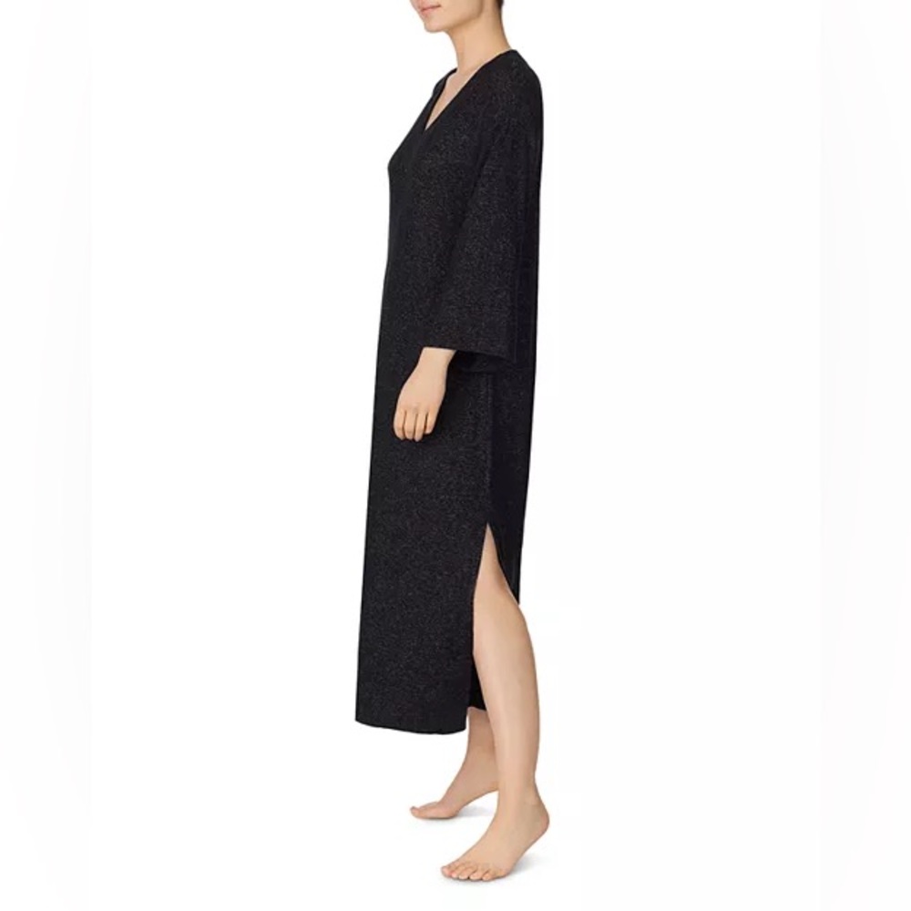 NWT Black Maxi Night Gown | Donna Karen - Picture 3 of 10
